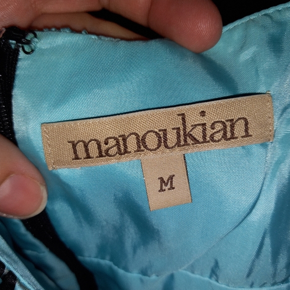 Manoukian dress size M turquoise - Picture 3 of 6